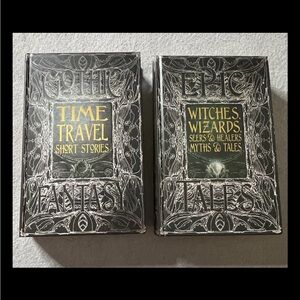 Gothic Fantasy & Epic Tales Story Collections Books Set Of  2 Witches Wizards